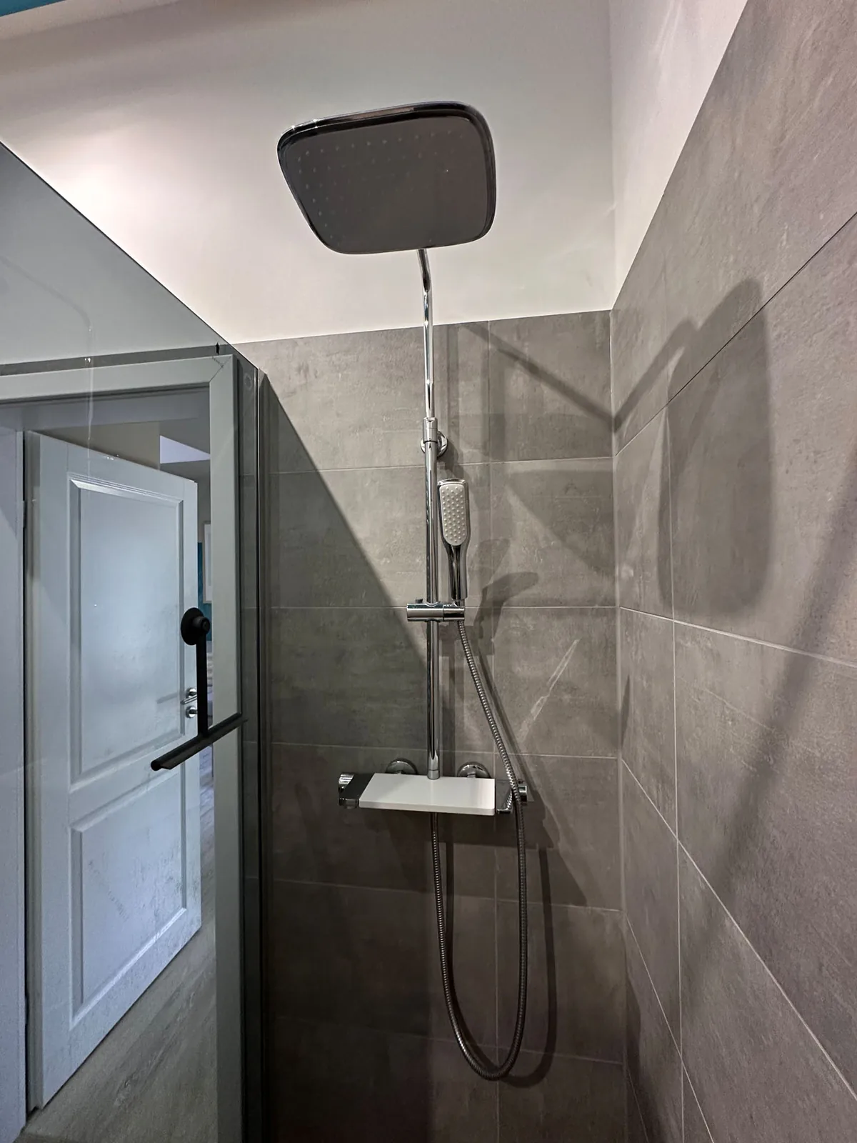 Dusche im Badezimmer der Ferienwohnung Altstadtglück