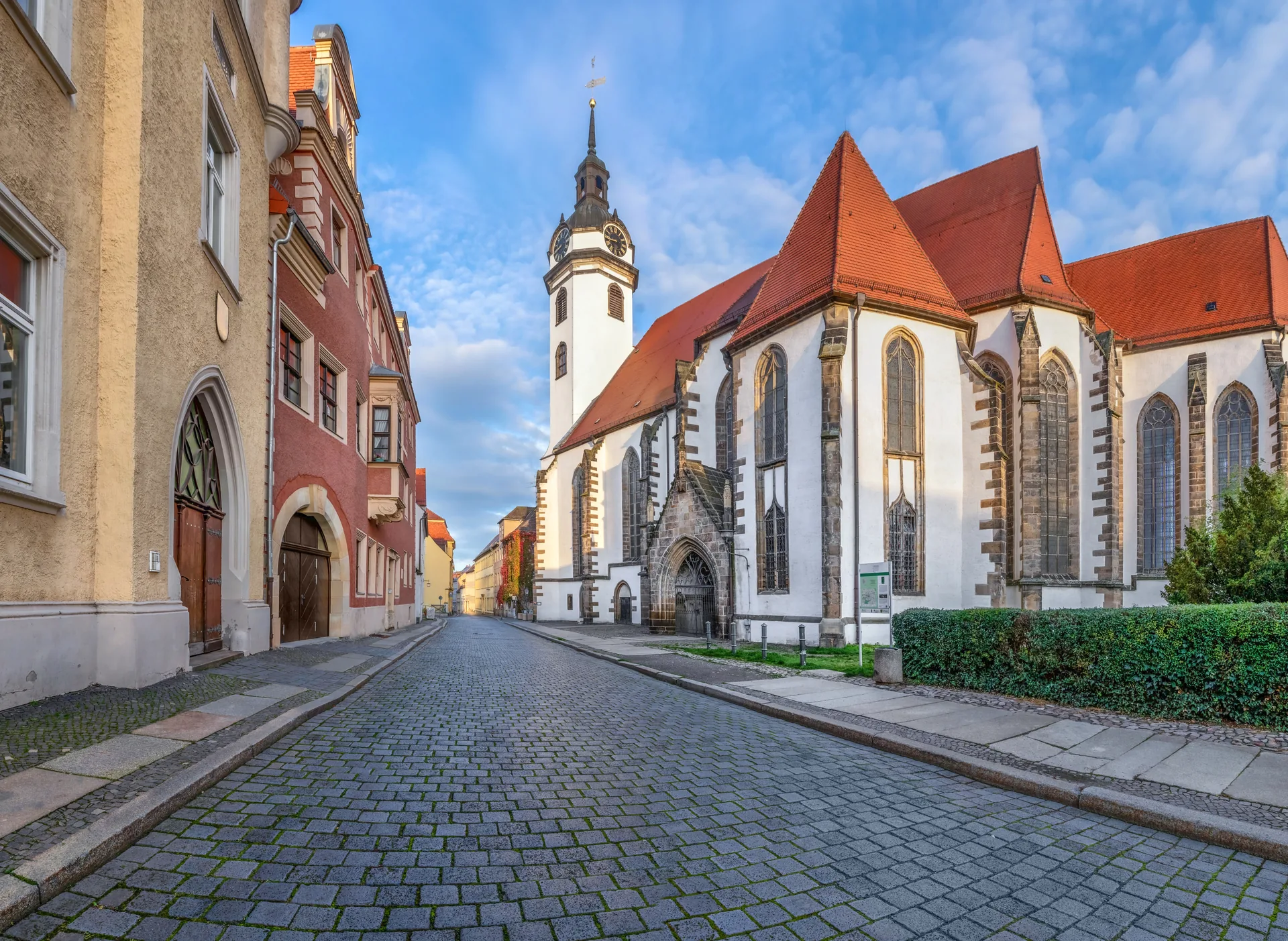 Stadtkirche St. Marien in der historischen Altstadt von Torgau